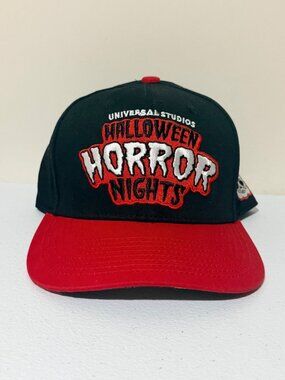 Universal Studios Halloween Horror Nights Snapback Hat Black & Red Studio Scream